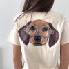 Light Beige Dachshund Tee