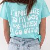 Turquoise Apologize W Tee