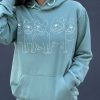 Mint Bulldog White Line Hoodie