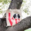 Red Love Tricolor Baby Canvas Bag