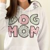 White Dog Mom Donut Hoodie