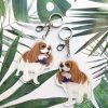 Cavalier Purple Bow Keychain