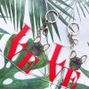 Love Red Frenchie Keychain