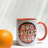 Dog Lovers Club Orange Handle Mug