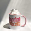 Stay At Home Pink Handle Mug