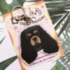 Black & Tan Cavalier Keychain