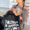 Two Steps Black Canvas Bag