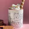 Westie Pink Handle Mug