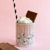 Dachshund Letters Pink Handle Mug