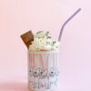 Frenchie Letters Pink Handle Mug