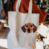 Love Dachshund Canvas Bag