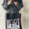 Beagle Black Canvas Bag