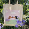 Beige We Be-long Together Canvas Bag
