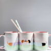 We Belong Pink Handle Mug