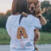 Pink Love Cocker White Tee