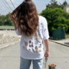 White Dogs Pink Collar Tee