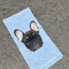 Blue Frenchie Towel