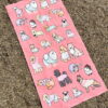 Pink Dogs Cartoon Towel
