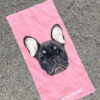 Pink Frenchie Towel