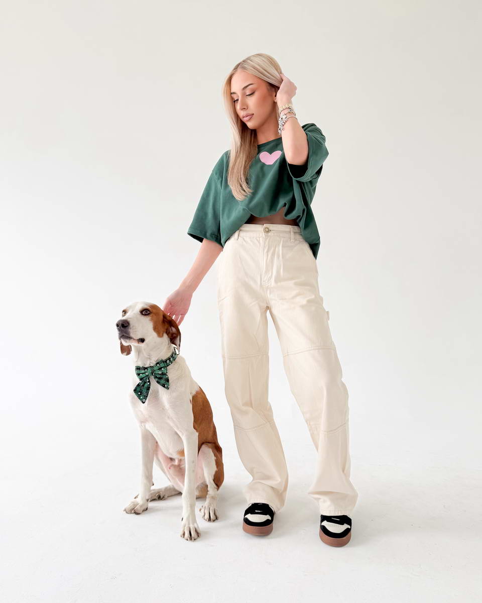 Green Dogs Are My Fav Ppl Pink Tee