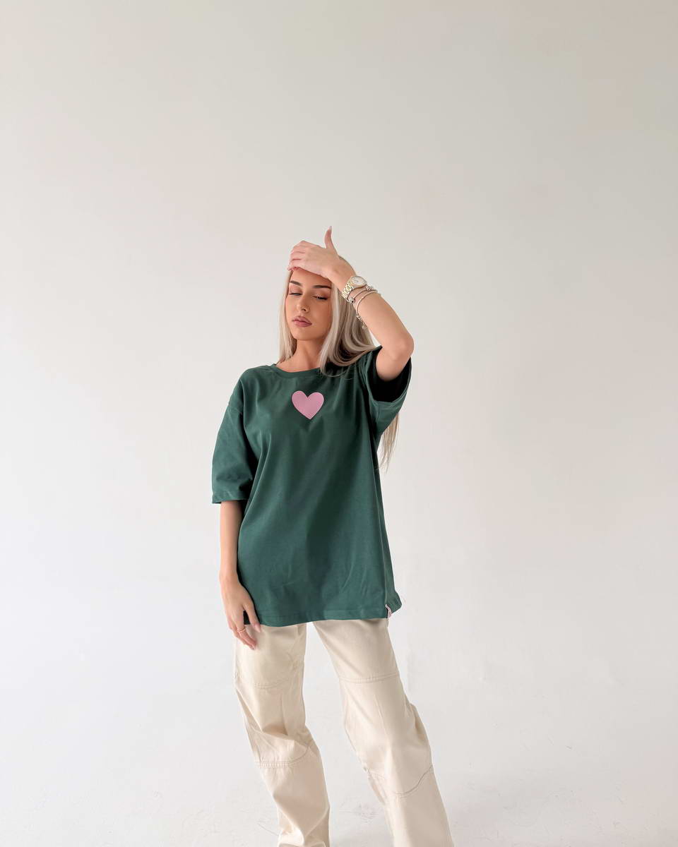 Green Dogs Are My Fav Ppl Pink Tee - Image 5
