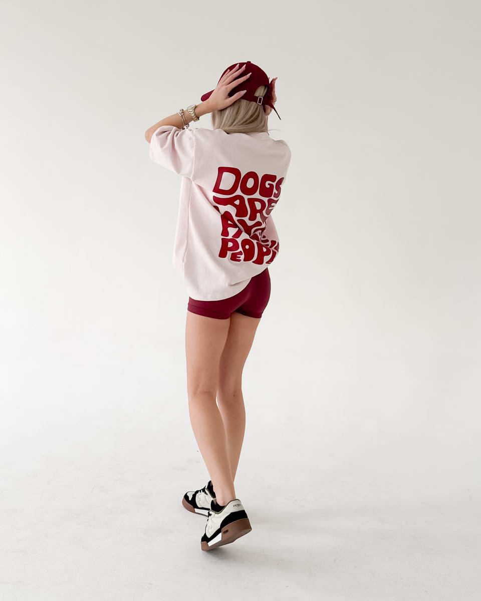 Pink Dogs Are My Fav Ppl Red Tee
