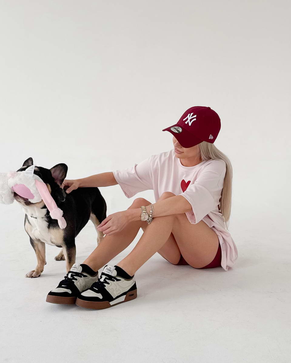 Pink Dogs Are My Fav Ppl Red Tee - Image 4
