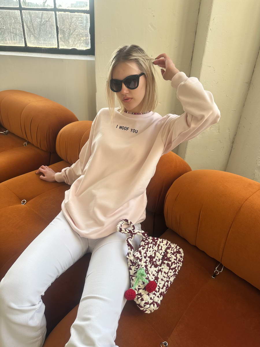 Pink Woof You Sweatshirt - Image 4